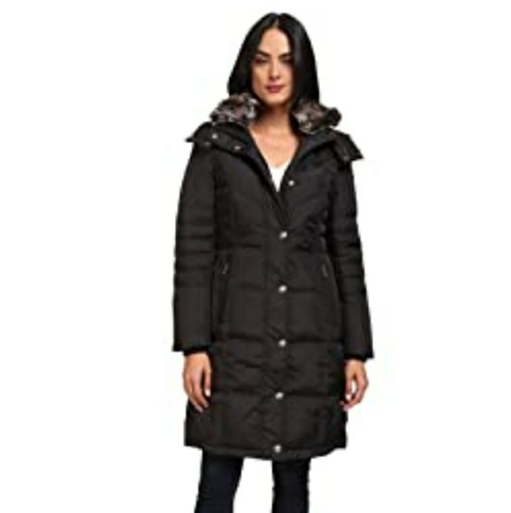 London Fog Jackets & Blazers - London Fog Black Puffer Long Coat